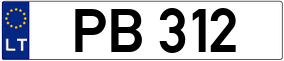 Trailer License Plate